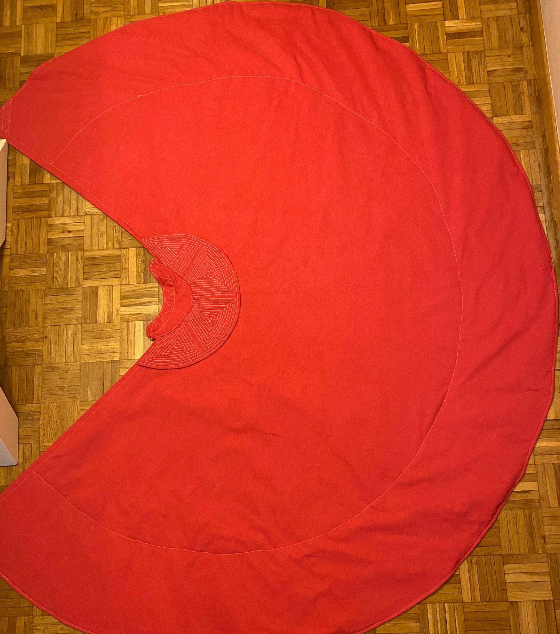 Capote profesional rojo para capeas
